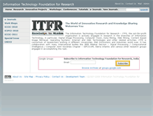 Tablet Screenshot of itfrindia.org